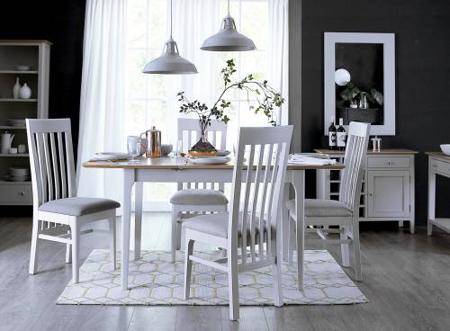 Blue Lagoon Furniture Freya Painted Oak Living And Dining Collection