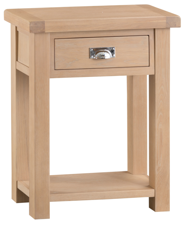 Belle Lime- Washed Oak Telephone Table | Blue Lagoon Furniture